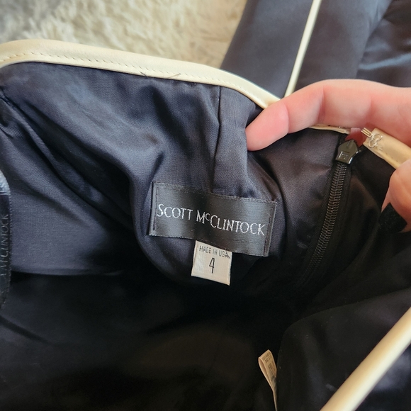 Scott McClintock Vintage Black and White Formal Gown - Picture 5 of 5